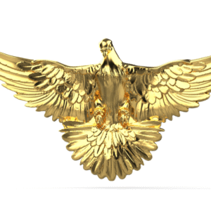 Dove Brooch – 18K Gold