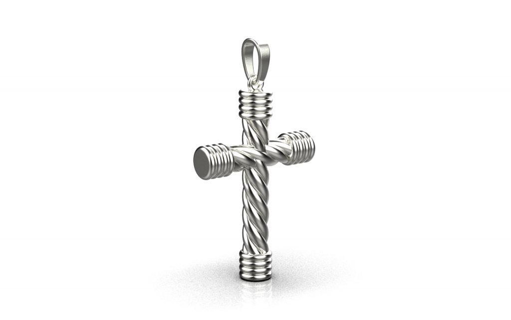 Cross Pendant – Platinum