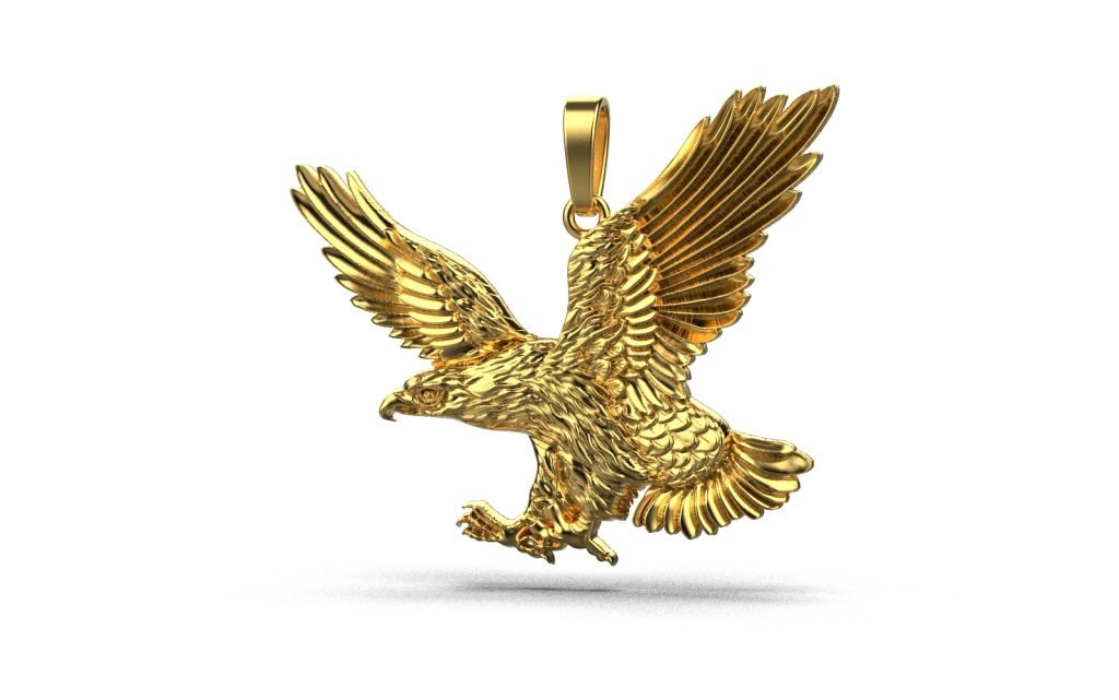 Eagle Pendant – 18K Gold