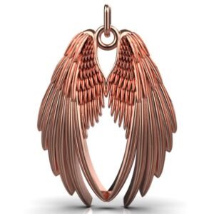 Angel Wings Pendant – 18K Rose Gold
