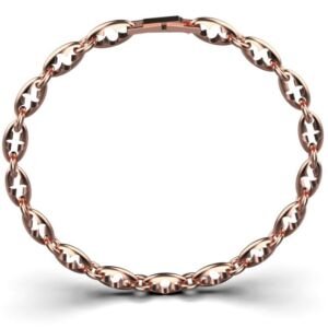 Esther Link Bracelet – 18K Rose Gold Plated Sterling Silver