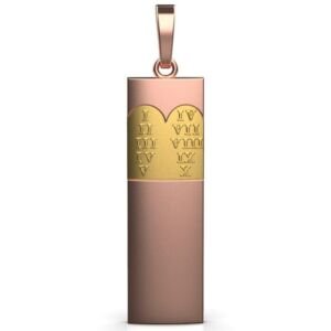 10 Commandments Pendant – 18K Gold, Rose Gold