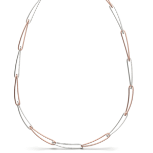 Hannah Necklace – 18K Rose Gold, White Gold